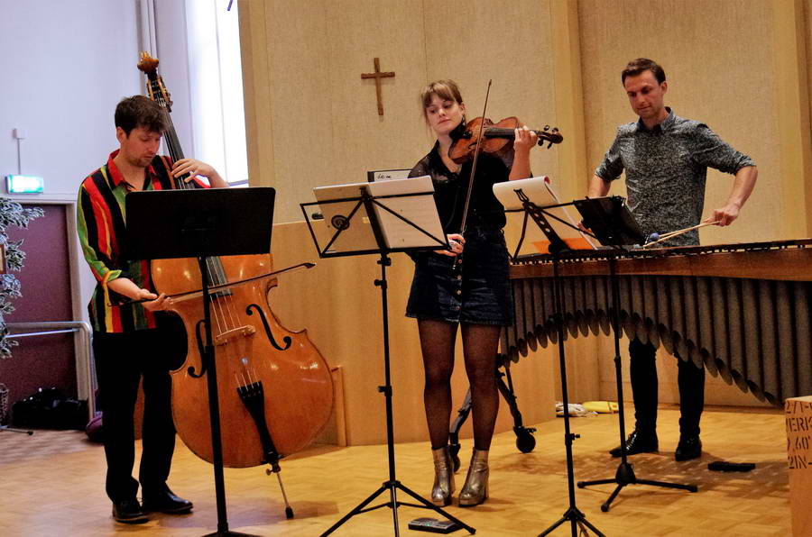 Piazzolla Time met viool, marimba en contrabas in Pro Rege