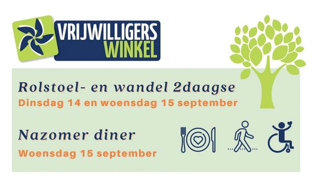 Rolstoel- en wandel 2daagse en Nazomer diner