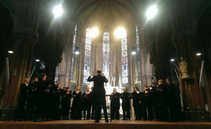 Capella Sine Nomine met ‘Totentanz’ van Distler in Sint Lambertus