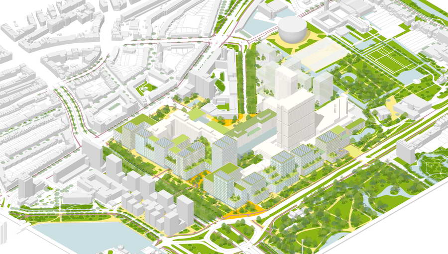 Nieuwe Erasmus MC Campus gaat samen met gezonde en groene leefomgeving