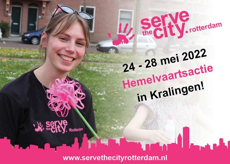 Serve the City Hemelvaartsactie in Kralingen 24-28 mei 2022