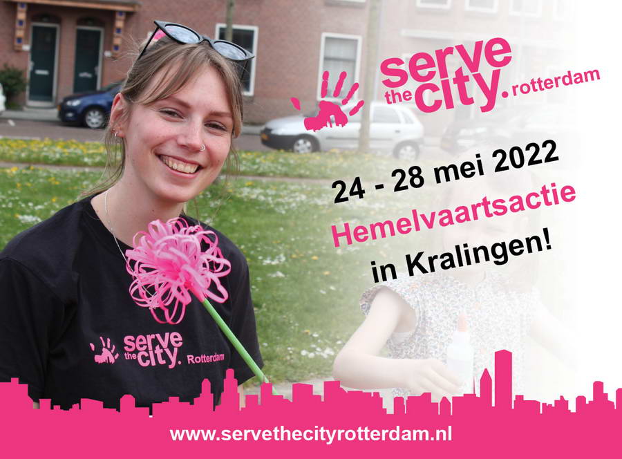Serve the City Hemelvaartsactie in Kralingen 24-28 mei 2022