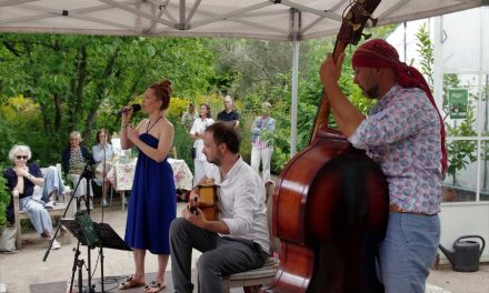 Expressieve Nele Mennes tijdens ‘zomerconcert’