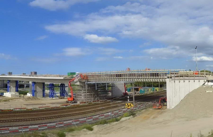 450 meter lange oversteek van viaduct over Terbregseplein compleet