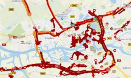 Bizarre maandagavondspits in en rondom Rotterdam