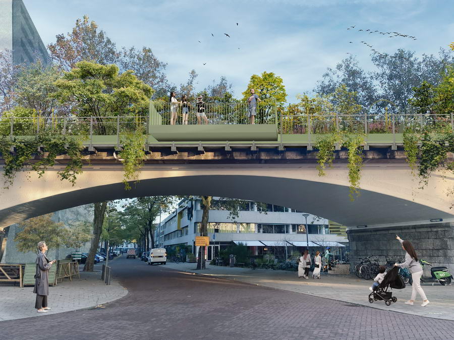 Langste dakpark van Nederland nieuw icoon voor Rotterdam