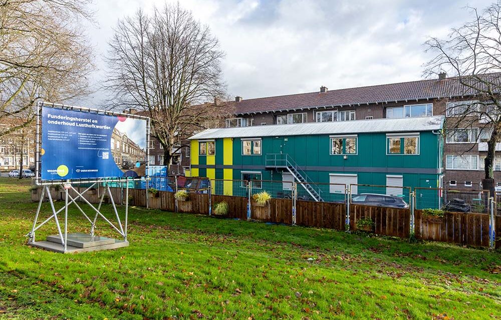 Aanvraag nieuwe bouwplaats voor funderingherstel in Lusthofkwartier