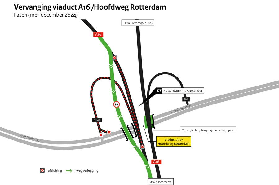 Vervanging viaduct A16: bereid u goed voor en vermijd hinder