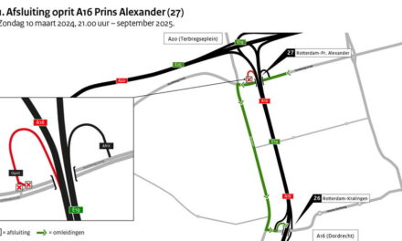 Snelwegoprit A16 Rotterdam Prins Alexander vanaf 10 maart voor  anderhalf jaar dicht