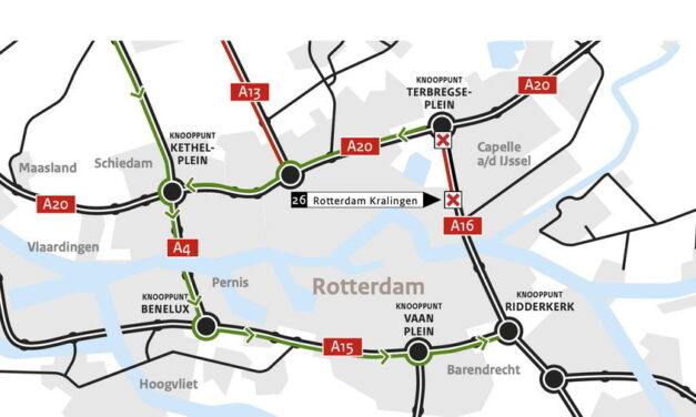 A16 richting Rotterdam dicht van 26-29 april 2024