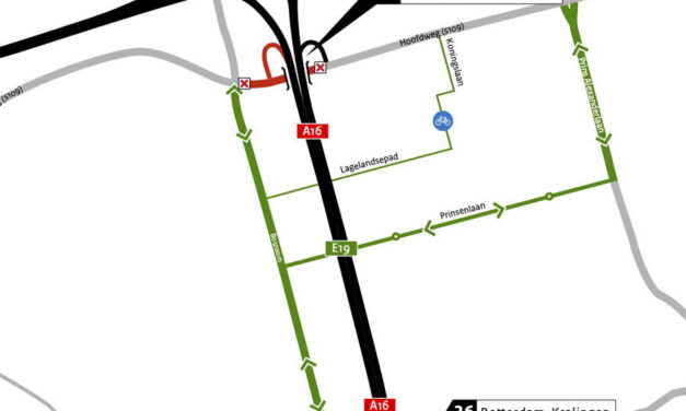 Hoofdweg in Rotterdam week langer dicht tot 29 mei