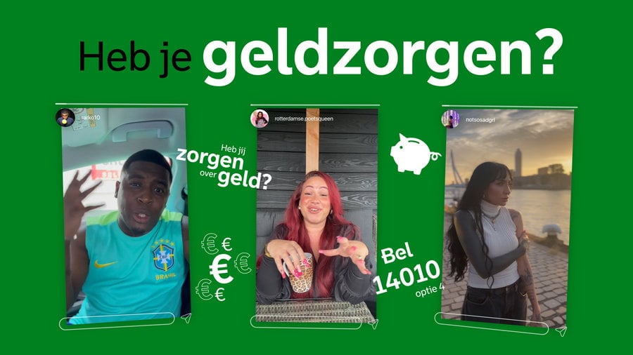Gemeente Rotterdam lanceert Instagram-campagne met influencers om geldzorgen bespreekbaar te maken