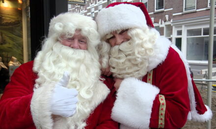 Kerstmannen in de Lusthofstraat
