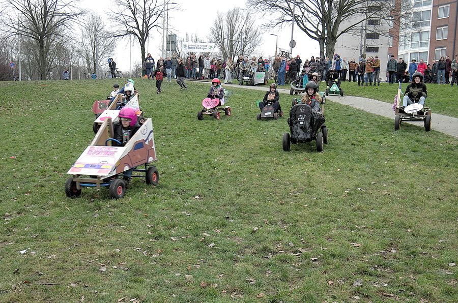 Zeepkistenrace bij Scoutinggroep Olivier van Noort