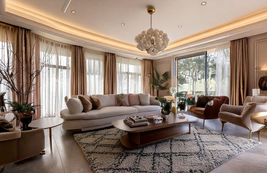 Luxe is terug van weggeweest in het interieur