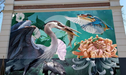 Muurschildering in de Boezemstraat – Kunst in Crooswijk van de hand van muralist Nina Valkhoff