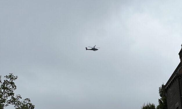 Helikopter boven de stad, veel politie bij Boijmans en andere plekken