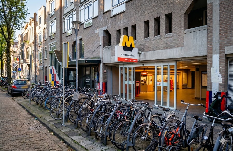 Werkzaamheden metro tussen de stations Beurs en Voorschoterlaan